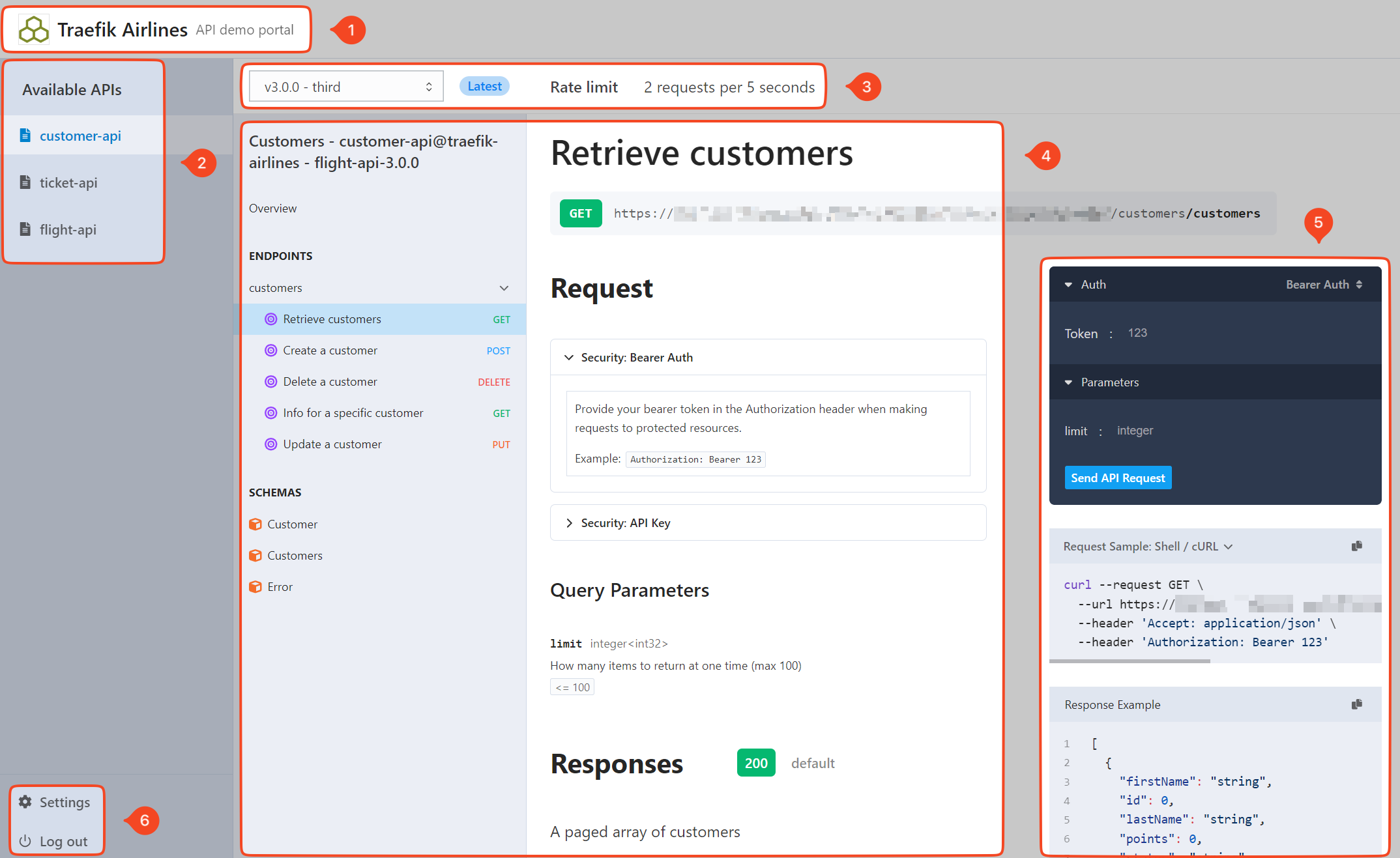 Overview showing an API Portal.