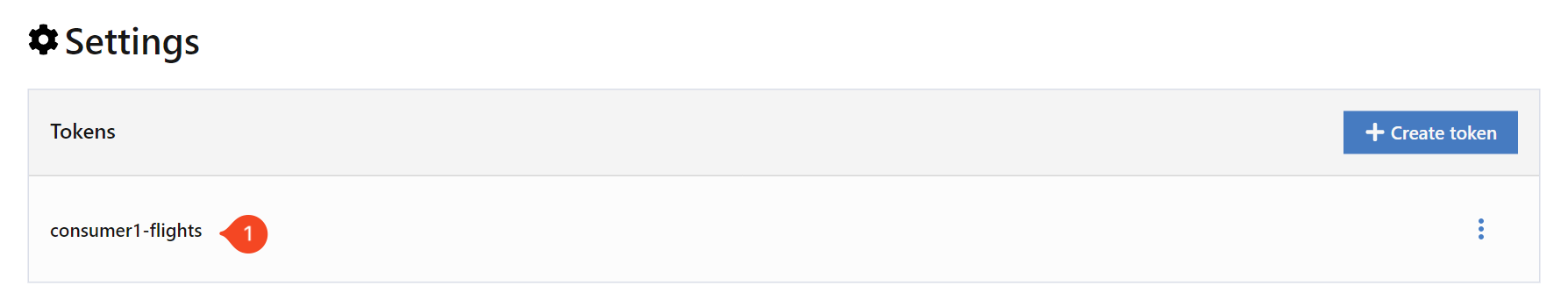 Token overview showing the new token. Token overview showing the new token.